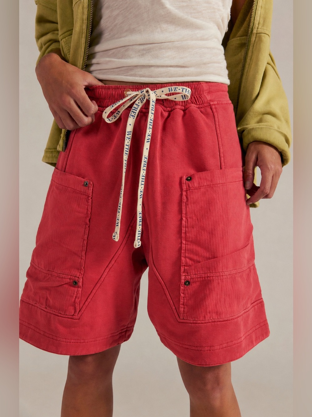 NWT Free People We The Free Jet Set Shorts - Salsa Red - Small, Large - Picture 3 of 9